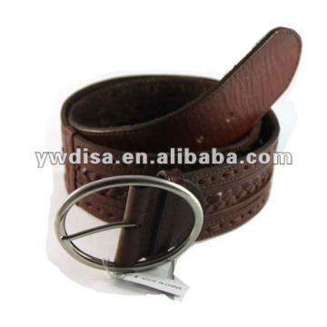 Wide Braided Genuine Leather Belt For Man